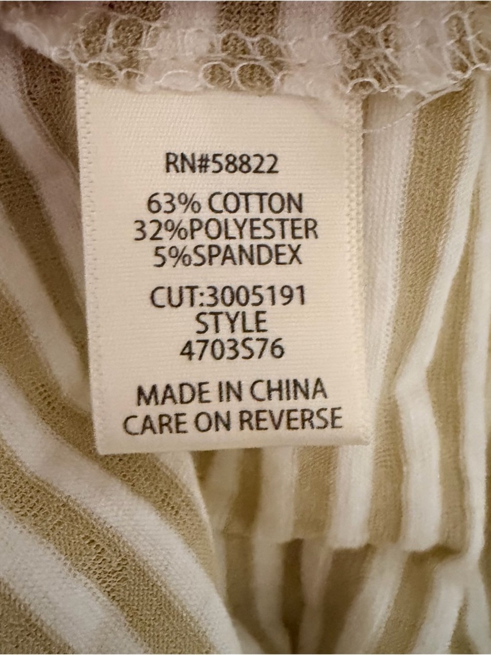 Max Studio London oversized striped women's top size Small NWT - Picture 9 of 9